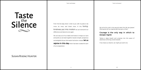 Taste the Silence excerpt